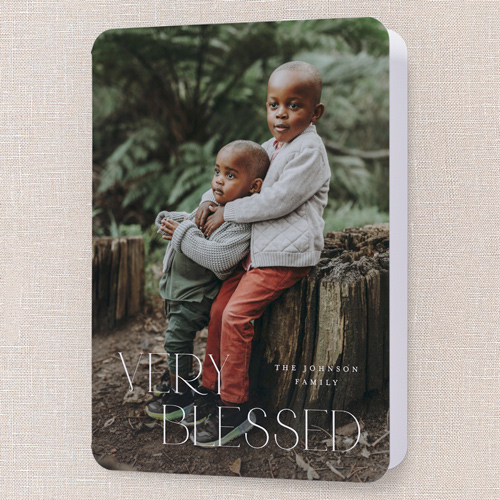 Classic Holiday Elegance Holiday Card, White, 5x7 Folded, Religious, Matte, Folded Smooth Cardstock, Rounded, White