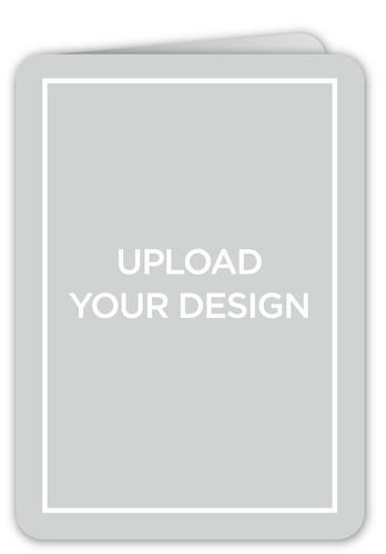 Upload Your Own Design Graduation Card, White, Matte, Folded Smooth Cardstock, Rounded