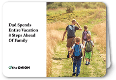 8 steps ahead the onion fathers day card