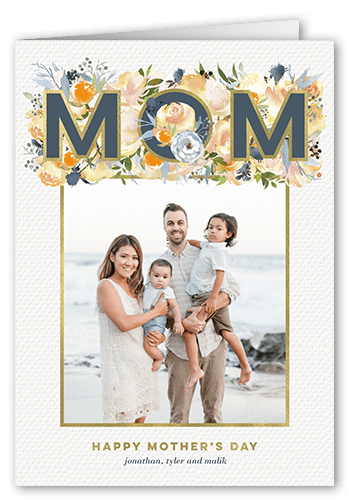 Sylvan Mom Mother's Day Card, White, 5x7, Pearl Shimmer Cardstock, Square