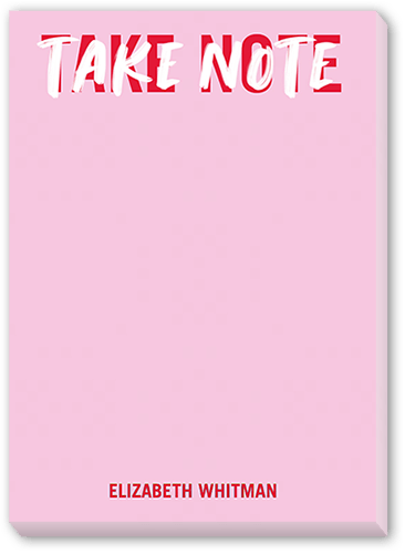 Pink Notepads | Shutterfly