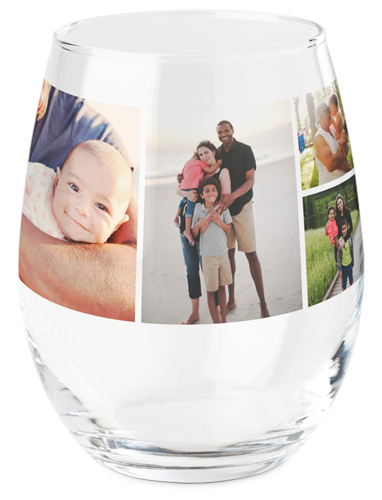 Gallery of Six Printed Wine Glass, Printed Wine, Set of 1, Multicolor