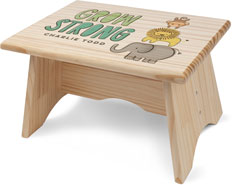 personalized baby stool