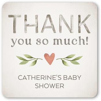 Natural Letters Stickers, StickersWhite