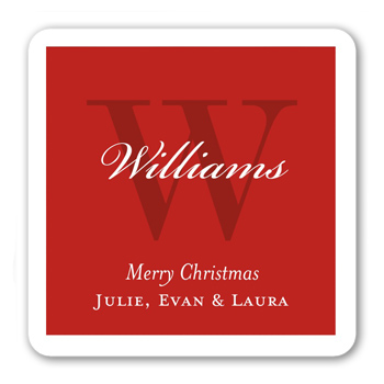 Simple Initial Stickers, StickersRed