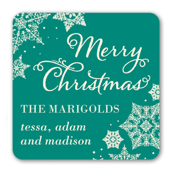 Framed In Snowflakes Stickers, StickersEverglades