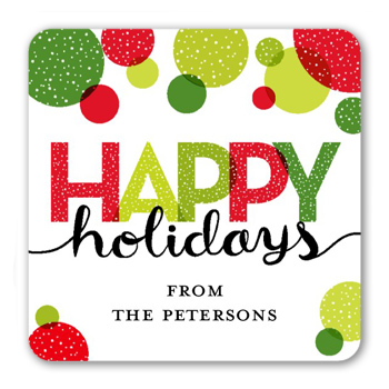 Cheerful Bubbles Stickers, -Red-Stickers