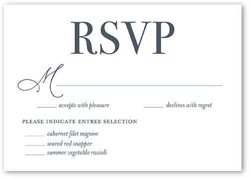 Modern Photo Wedding Response Card, White, Matte, 100% Recycled Cardstock , Square, White