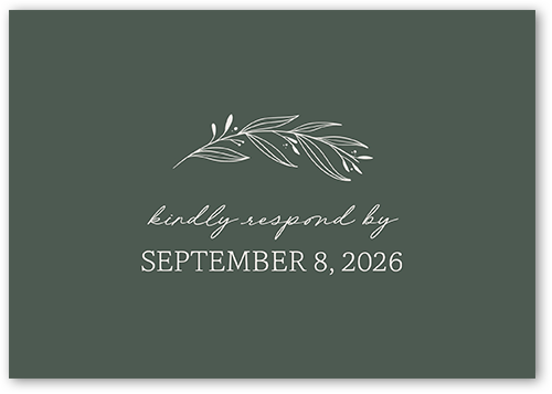 Artful Arches Wedding Response Card, Beige, Matte, Signature Smooth Cardstock, Square