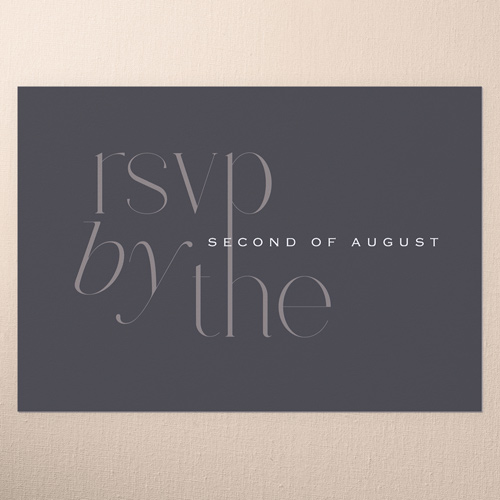 Bold And Verdant Wedding Response Card, Blue, Matte, Pearl Shimmer Cardstock, Square, Blue