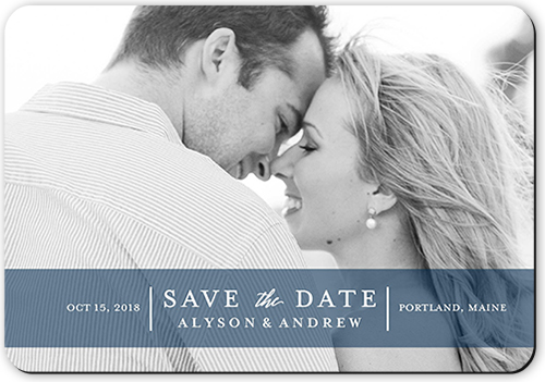 Capturing Magic Save The Date, Blue, Magnet, Matte