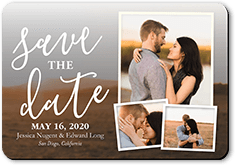 50 Personalized Save the Date Magnets Engagement, Custom Wedding