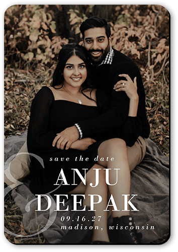 Most Important Date Save The Date, White, none, Magnet, Matte, White