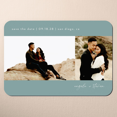 United Bliss Save The Date, Blue, Magnet, Write Your Own, Matte