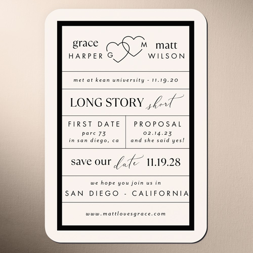 Marriage Tale Save The Date, Pink, Magnet, Matte, Magnolia
