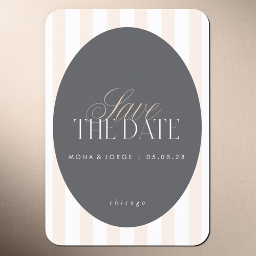 Found Love Save The Date, Beige, Magnet, Matte, Adobe Blush