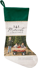rustic white christmas christmas stocking