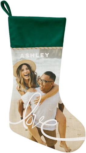 Green And White Christmas Stockings