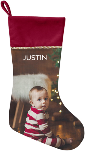 Photo Gallery Christmas Stocking, Red, Multicolor