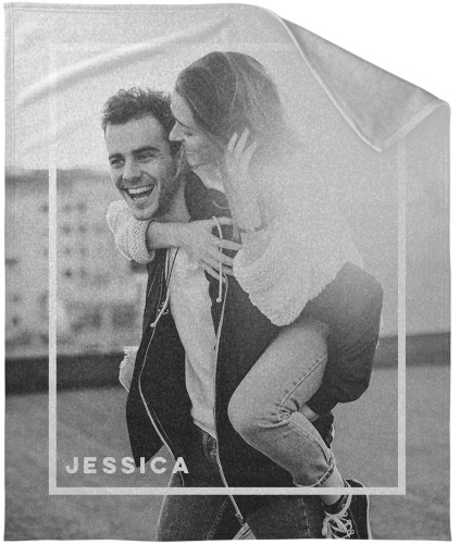 Modern Overlay Border Sweatshirt Blanket, Sweatshirt, 50x60, White, white