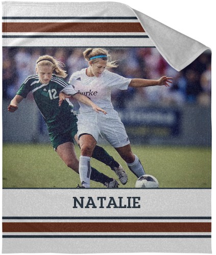 Varsity Stripes Sweatshirt Blanket, Sweatshirt, 50x60, Blue, navy