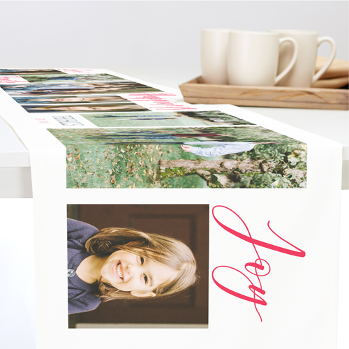 Family Sentiment Collage Table Runner Home Decor Shutterfly