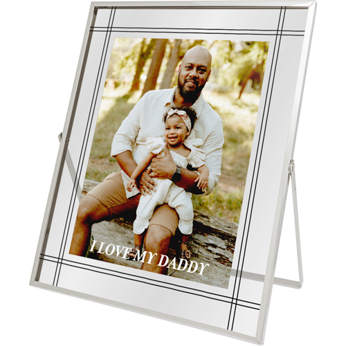 Intersecting Ways Tabletop Floating Framed Print, 8x10, Silver, Gray