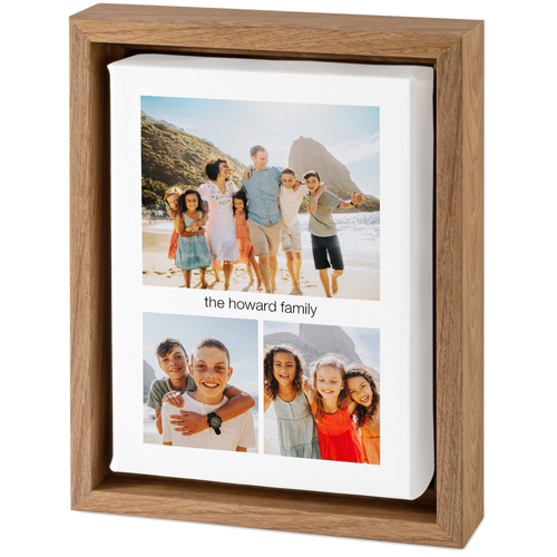 Hero Gallery Of Three Tabletop Framed Canvas Print, 5x7, Natural, Tabletop Framed Canvas Prints, Multicolor