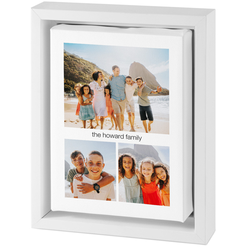 Hero Gallery Of Three Tabletop Framed Canvas Print, 5x7, White, Tabletop Framed Canvas Prints, Multicolor