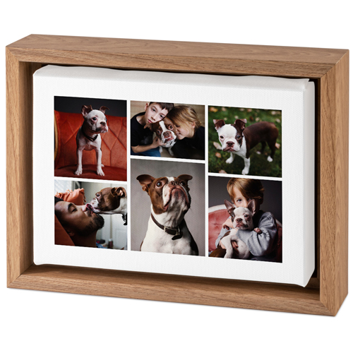 Clean Gallery of Six Tabletop Framed Canvas Print, 5x7, Natural, Tabletop Framed Canvas Prints, Multicolor
