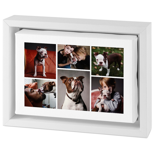 Clean Gallery of Six Tabletop Framed Canvas Print, 5x7, White, Tabletop Framed Canvas Prints, Multicolor
