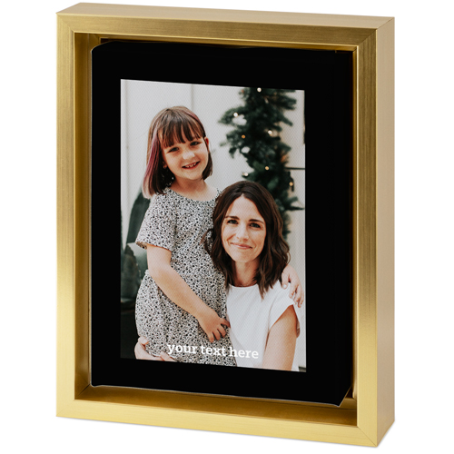 Gallery of One Portrait Tabletop Framed Canvas Print, 5x7, Gold, Tabletop Framed Canvas Prints, Multicolor