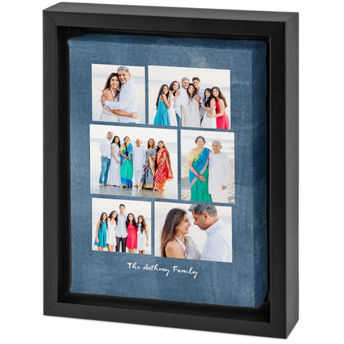 Gallery of Six Portrait Tabletop Framed Canvas Print, 5x7, Black, Tabletop Framed Canvas Prints, Multicolor