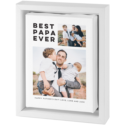 Gallery Of Two Portrait Tabletop Framed Canvas Print, 5x7, White, Tabletop Framed Canvas Prints, Multicolor