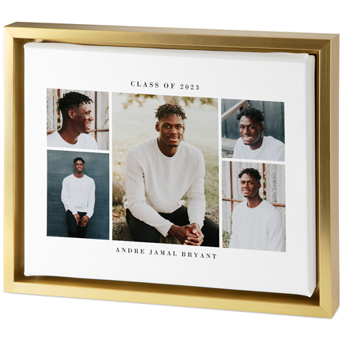 Hero Gallery of Five Tabletop Framed Canvas Print, 8x10, Gold, Tabletop Framed Canvas Prints, Multicolor