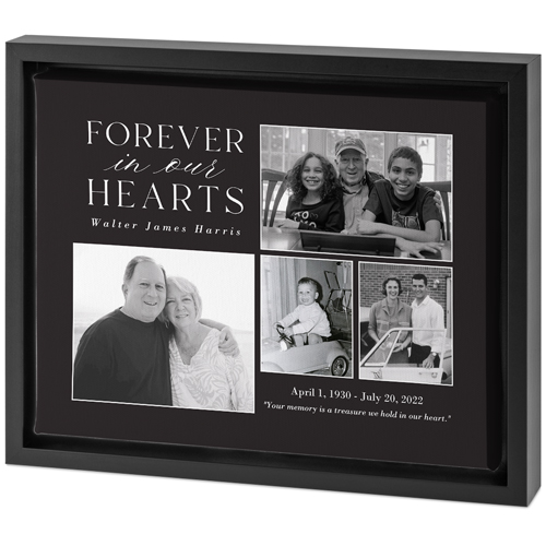 Everlasting Memory Tabletop Framed Canvas Print, 8x10, Black, Tabletop Framed Canvas Prints, Gray