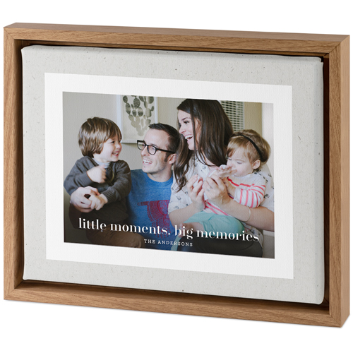 Modern Paper Frame Tabletop Framed Canvas Print, 8x10, Natural, Tabletop Framed Canvas Prints, Gray, gray