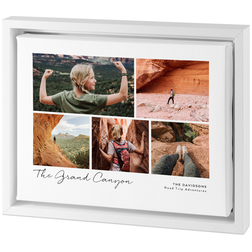 Landscape Gallery Of Five Tabletop Framed Canvas Print, 8x10, White, Tabletop Framed Canvas Prints, Multicolor