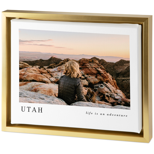 Modern Landscape Gallery Tabletop Framed Canvas Print, 8x10, Gold, Tabletop Framed Canvas Prints, Multicolor