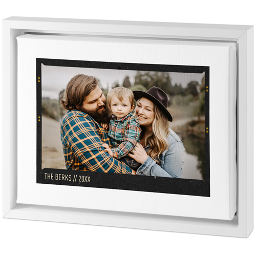 Film Frame Tabletop Framed Canvas Print, 8x10, White, Tabletop Framed Canvas Prints, White