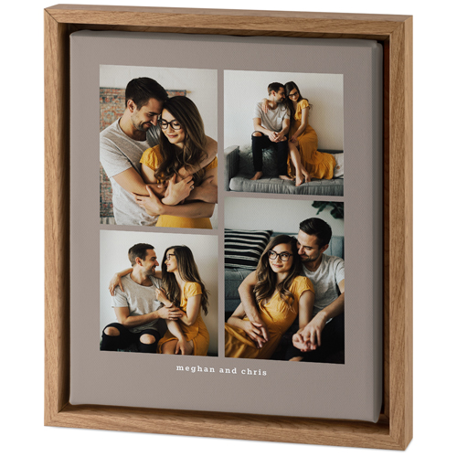 Gallery of Four Portrait Tabletop Framed Canvas Print, 8x10, Natural, Tabletop Framed Canvas Prints, Multicolor