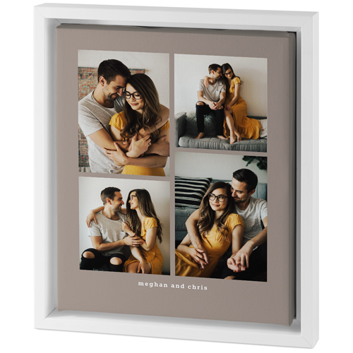 Gallery of Four Portrait Tabletop Framed Canvas Print, 8x10, White, Tabletop Framed Canvas Prints, Multicolor