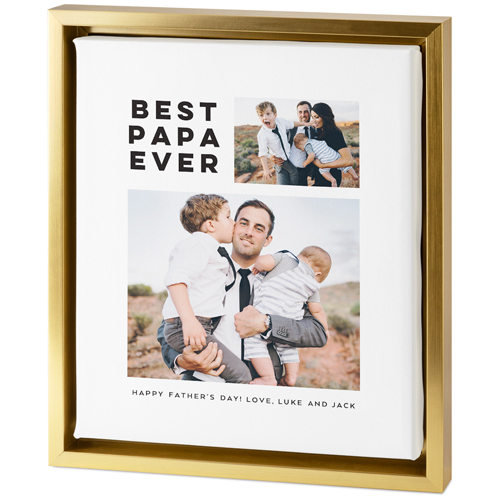 Gallery Of Two Portrait Tabletop Framed Canvas Print, 8x10, Gold, Tabletop Framed Canvas Prints, Multicolor