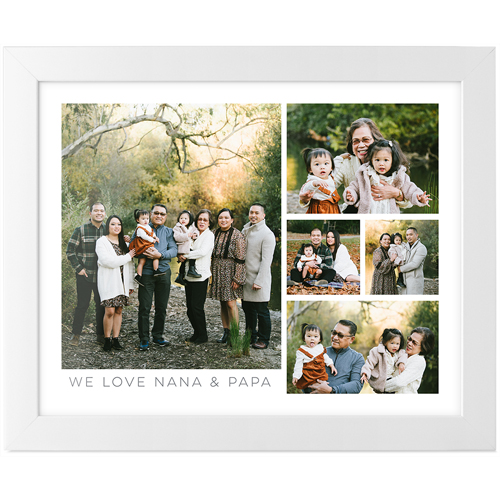 Hero Gallery of Five Tabletop Framed Prints, White, None, 8x10, Multicolor