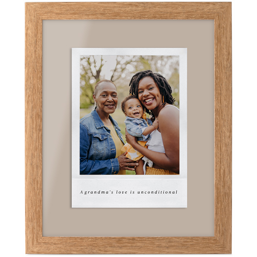 Simple Photo Frame Tabletop Framed Prints, Natural, None, 8x10, Beige