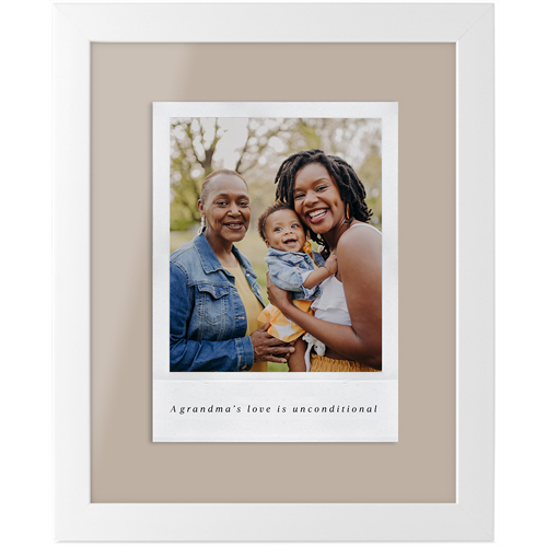 Simple Photo Frame Tabletop Framed Prints, White, None, 8x10, Beige, rye