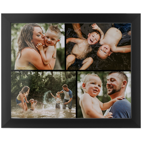 Gallery of Four Tabletop Framed Prints, Black, None, 8x10, Multicolor, multi