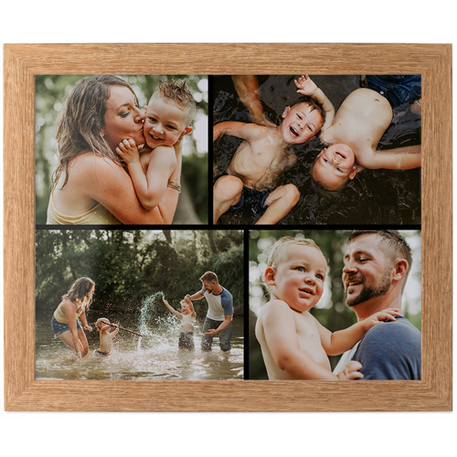 Gallery of Four Tabletop Framed Prints, Natural, None, 8x10, Multicolor, multi