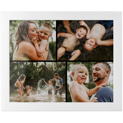 Gallery of Four Tabletop Framed Prints, White, None, 8x10, Multicolor, multi