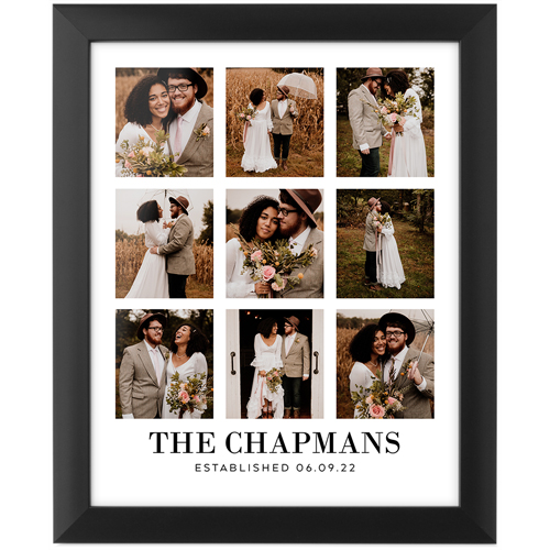 Gallery of Nine Portrait Tabletop Framed Prints, Black, None, 8x10, Multicolor, multi